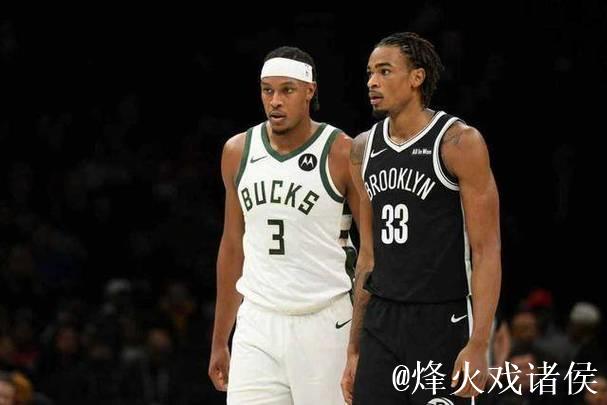 篮网狂胜雄鹿45分，9人得分上双追平队史纪录